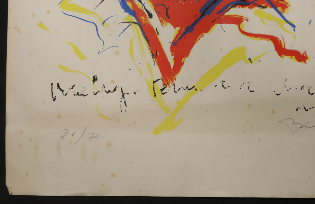 Fred Bervoets: Zeefdruk, Portret van Ferre Grignard kopen? Bied vanaf 20!