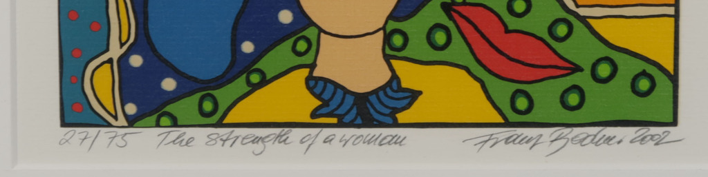 Franz Bodner: Zeefdruk, The strength of a woman - Ingelijst kopen? Bied vanaf 20!