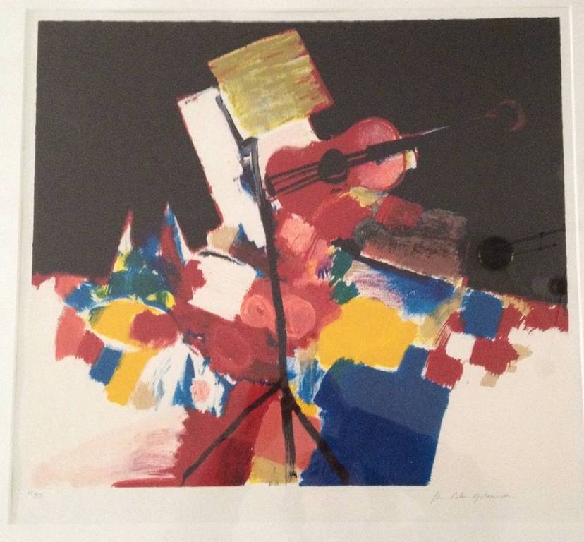 JAN PETER van OPHEUSDEN  Zeefdruk  VIOOL   Handgesigneerd kopen? Bied vanaf 65!