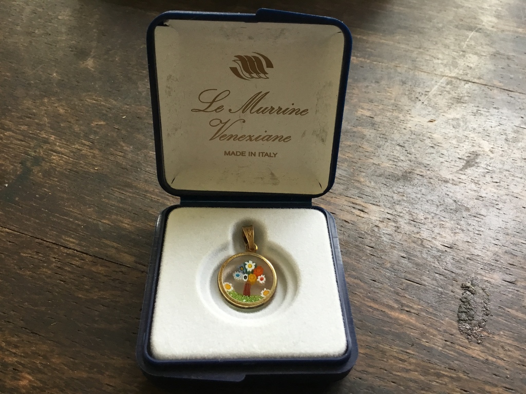 Murrina veneziana,Murano glas,zilver 925 en goud 18 ct kopen? Bied vanaf 5!