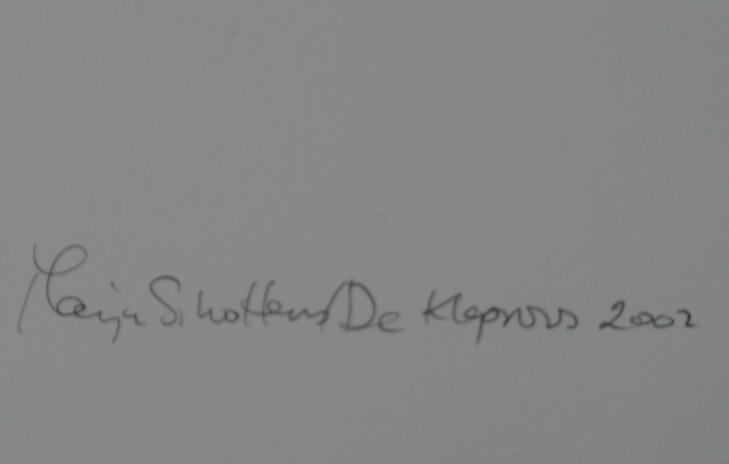Marja Scholtens - gesigneerde houtsnede - Visjes kopen? Bied vanaf 15!