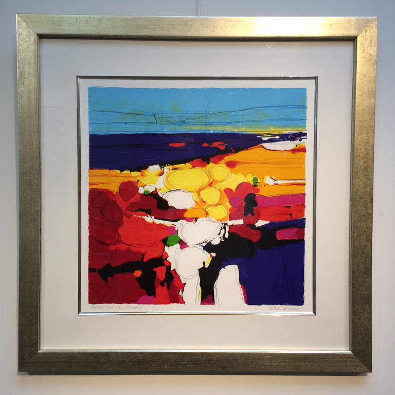 Frank Lejeune, zeefdruk met lijst , titel: First visit Toscane verkocht voor € 65!