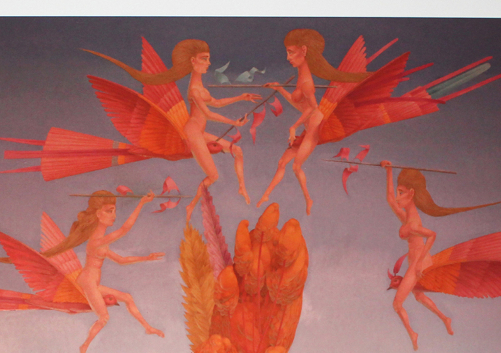 WOLFGANG HUTTER. Prachtige Glicee op katoenpapier, Handgesigneerd. 2014 kopen? Bied vanaf 87!