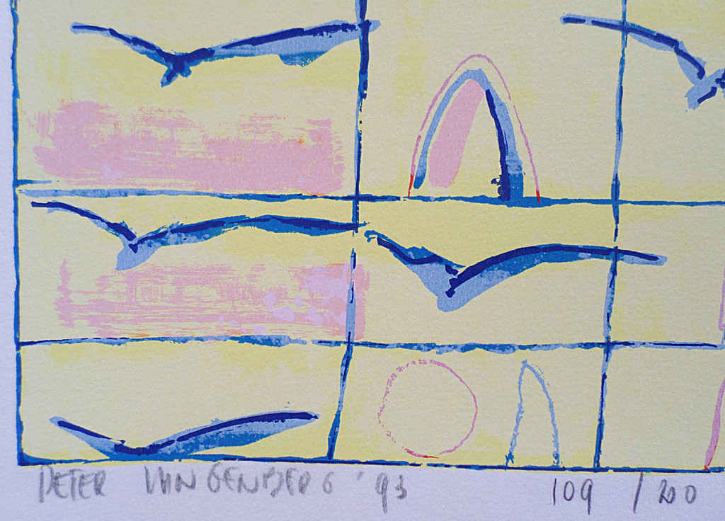 Peter Langenberg - Zonder titel, zeefdruk kopen? Bied vanaf 35!