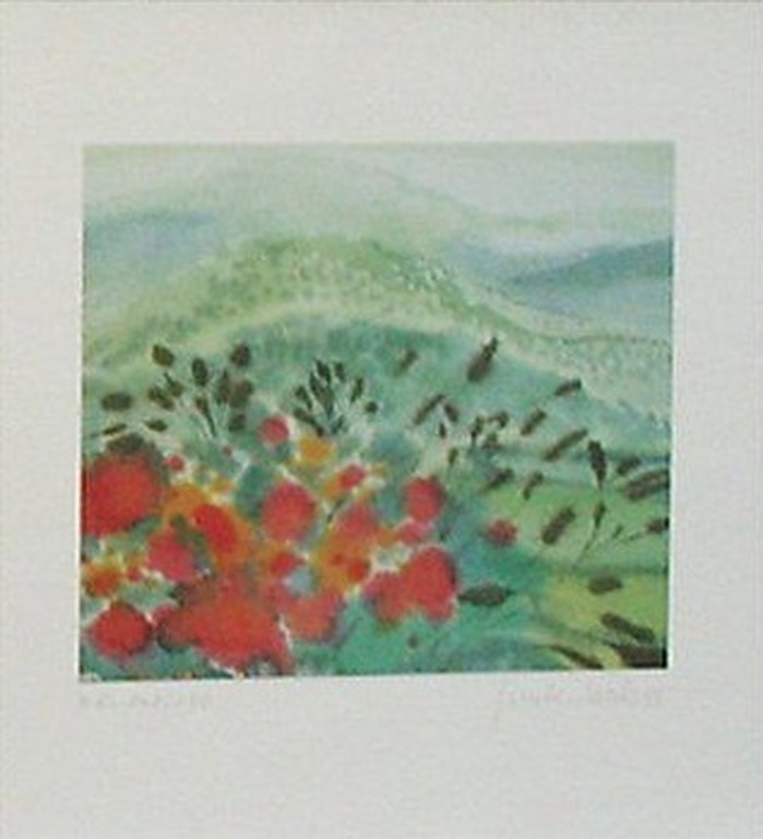 "Artists of the World", o.a. Rolf Meyn: Vier lithografien, Natuur kopen? Bied vanaf 20!