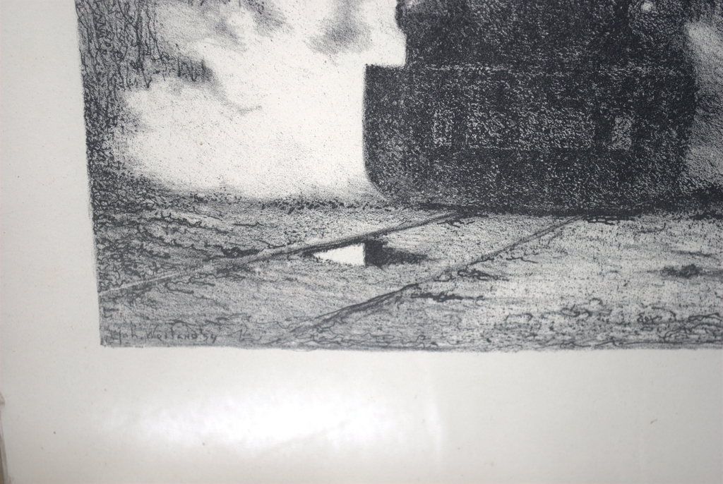 Joh. Weiland - litho stoomtrein - 1954 kopen? Bied vanaf 35!