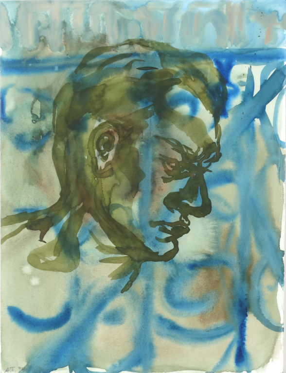 Aline Thomassen: Aquarel en gouache, Zonder titel - Ingelijst kopen? Bied vanaf 35!