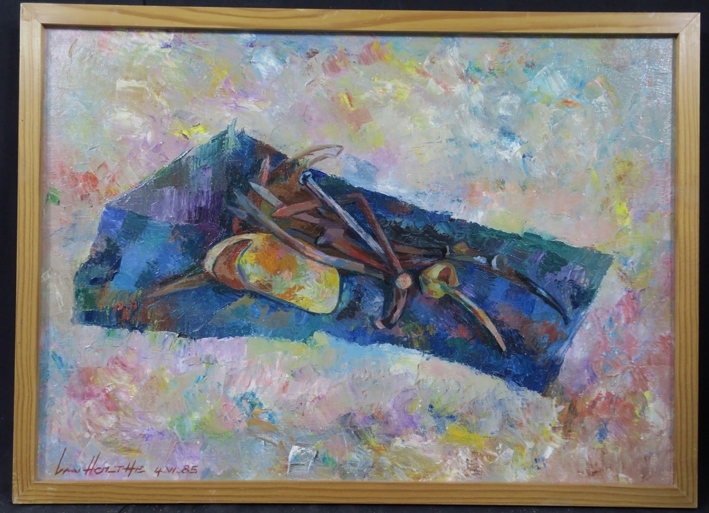 Jan van Holthe: Olieverf op doek, Choses simples - Ingelijst kopen? Bied vanaf 50!