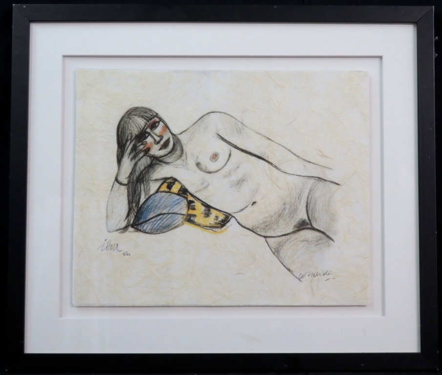 Corneille: Litho op bijzonder, vezelrijk rijstpapier, Ilva - Ingelijst kopen? Bied vanaf 150!