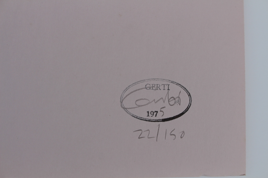 Gerti Bierenbroodspot (1940) -Gesigneerde litho XXL -75cm x105 cm - opl. 150 ex. kopen? Bied vanaf 65!