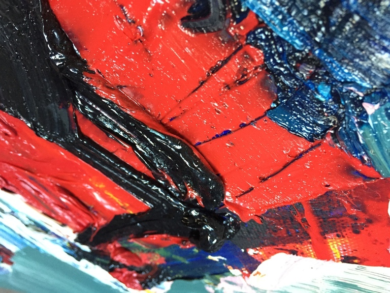 ORIGINEEL- LET ME BE A BOY AGAIN #17 - RICK TRIEST - OLIEVERF - 120X120 kopen? Bied vanaf 350!