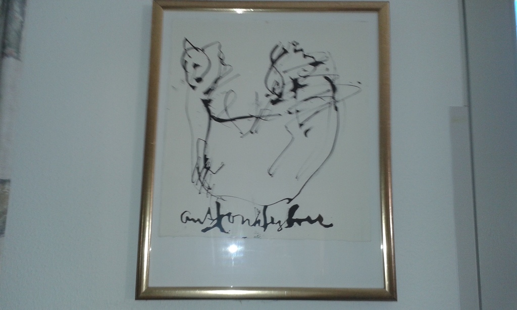 Anton Heyboer, snelle verfschets kip verkocht voor € 61!