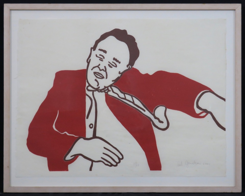 Ad Gerritsen: Lino, Slapende man - Ingelijst kopen? Bied vanaf 35!