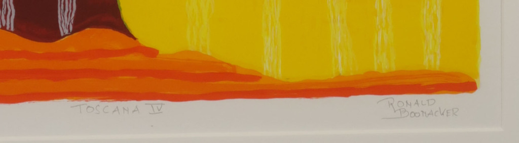 Ronald Boonacker: Zeefdruk, Toscana IV - Ingelijst kopen? Bied vanaf 40!