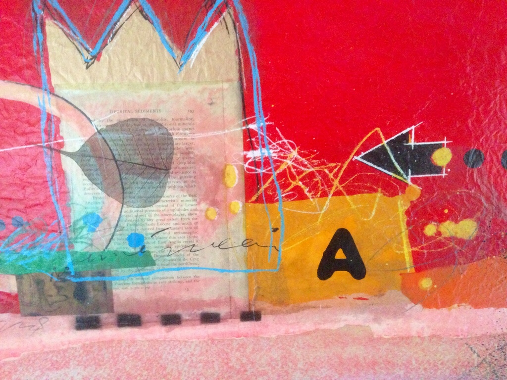 Theo koster, gemengde techniek op paneel titel india red kopen? Bied vanaf 1!