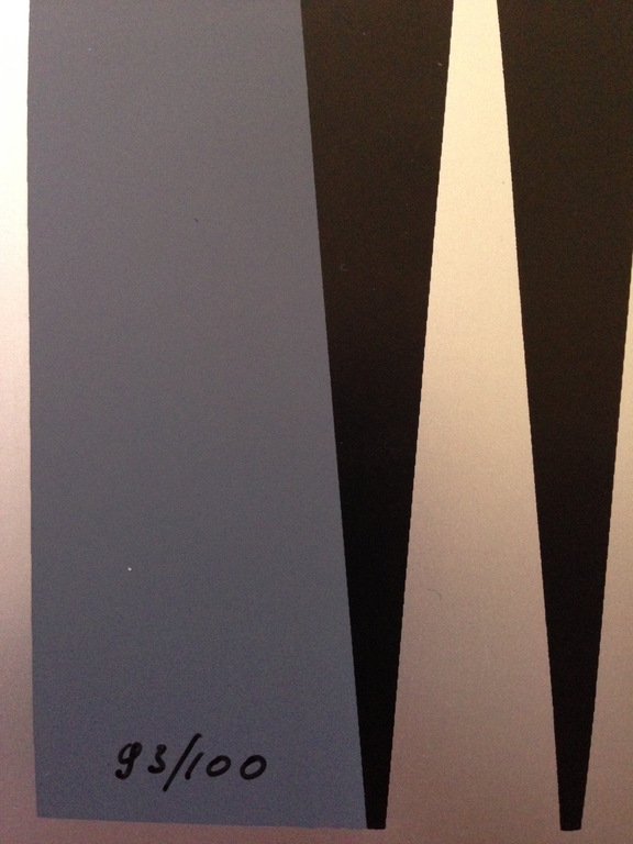 Miodrag Dordevic - Kleurzeefdruk - geometrische abstractie - Gesigneerd - 93/100 kopen? Bied vanaf 87!