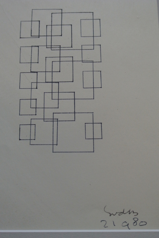 Siep van den Berg. -Variaties op een thema III- Pentekening. 1980.Handgesigneerd kopen? Bied vanaf 69!