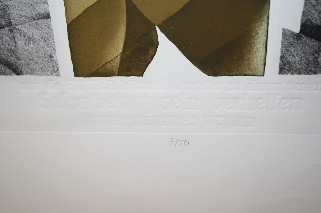 ONLY WOMAN - LITHO 1973  - GESIGNEERD ZUN  CHINA kopen? Bied vanaf 1!