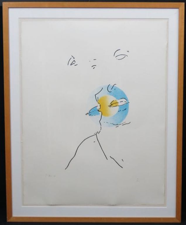 Jaap Hillenius: Litho, Zonder titel (3KL) -Ingelijst kopen? Bied vanaf 50!