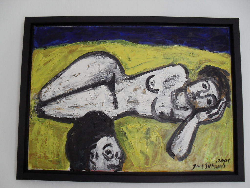 Jan Sierhuis: Het Echtpaar, 50x70 cm, olie op doek, 2005 kopen? Bied vanaf 2000!