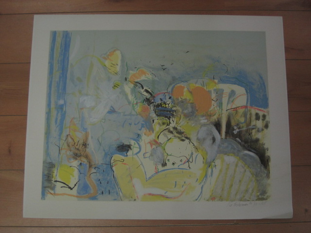 mooie Kees van Bohemen 1928-1985 litho "abstracte compositie" handgesigneerd kopen? Bied vanaf 1!