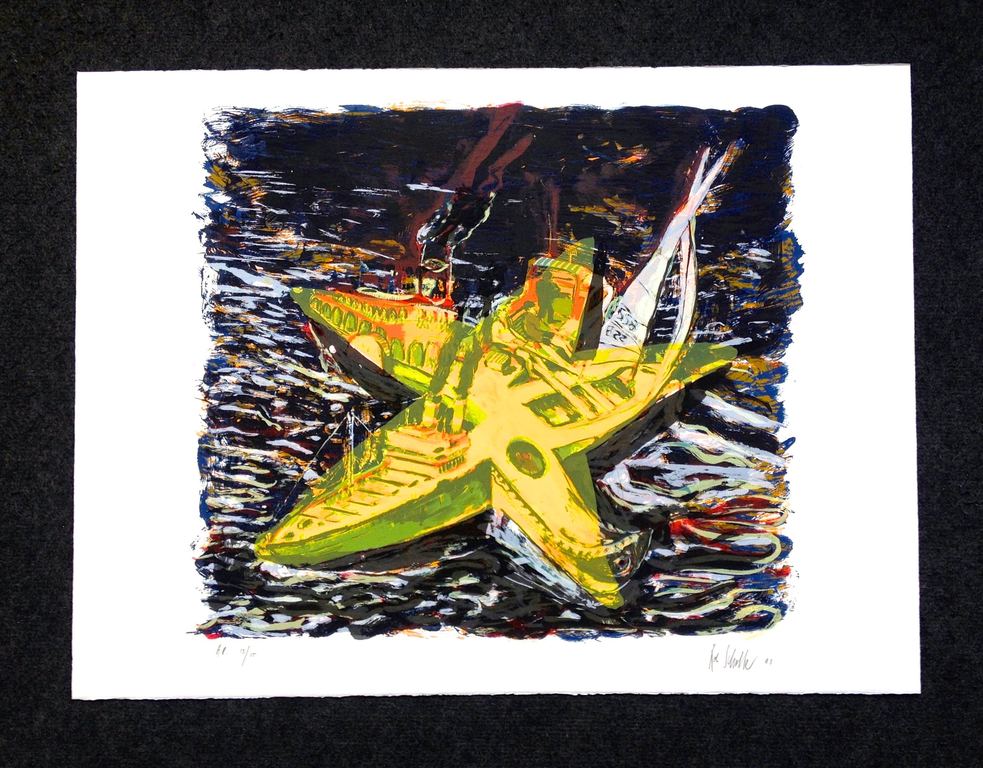 Rob Scholte - geen titel - zeefdruk kopen? Bied vanaf 150!