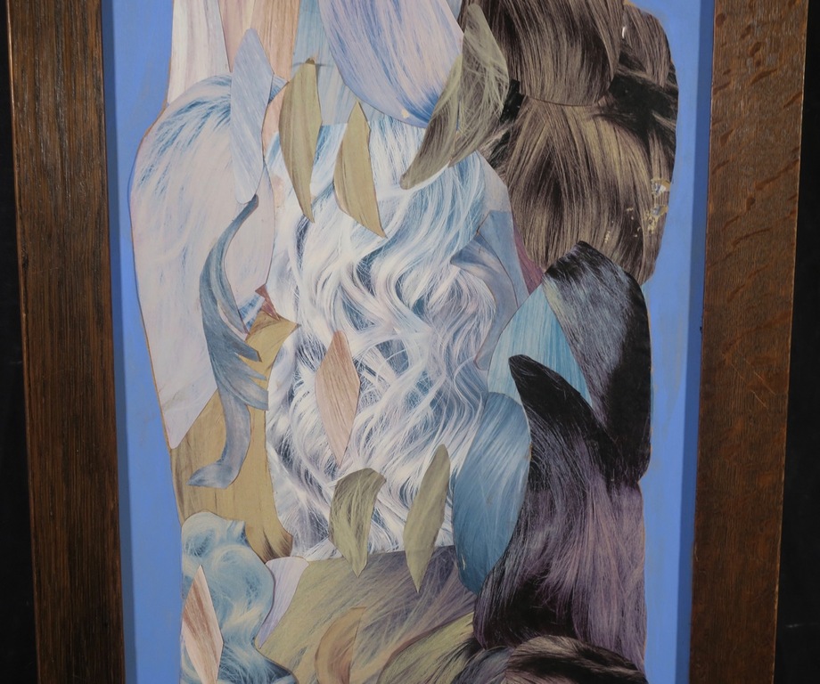 Adri van den Beukel: Collage op board, Het haren kleed - Ingelijst  kopen? Bied vanaf 1!