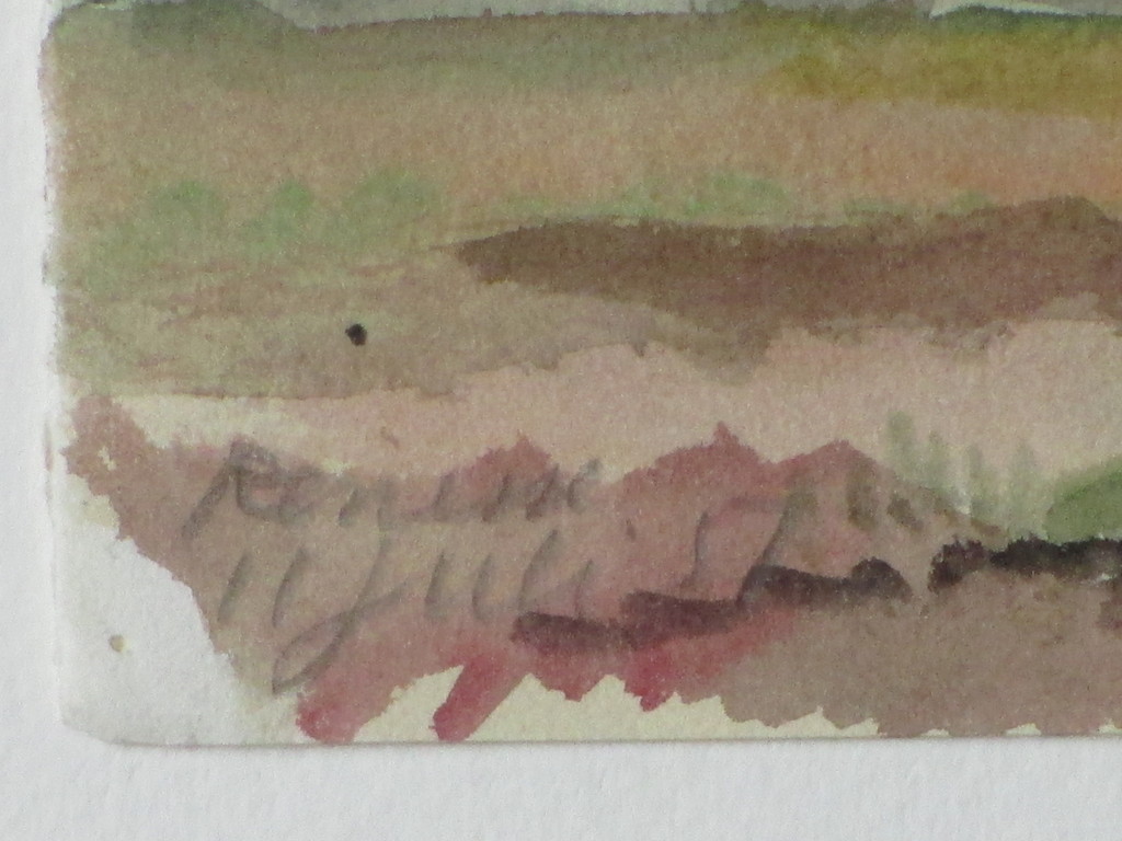 Han Krug, Renesse onder wolkenlucht, Aquarel kopen? Bied vanaf 25!