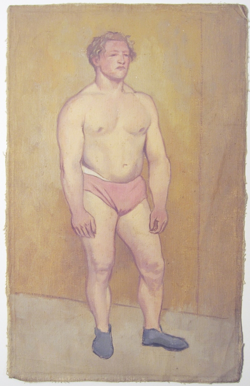 Willem Kouwer Boomkens (1911-1991) - Portret worstelaar kopen? Bied vanaf 125!