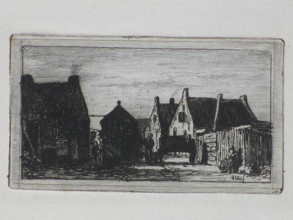 Johannes Weissenbruch, Gezicht te Scheveningen, Ets verkocht voor € 70!