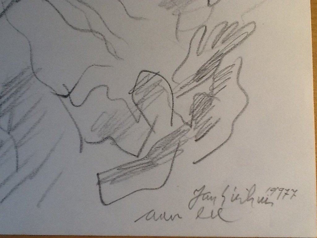 Jan Sierhuis: 2 tekeningen op papier: Aan zee, Naar het strand. kopen? Bied vanaf 75!