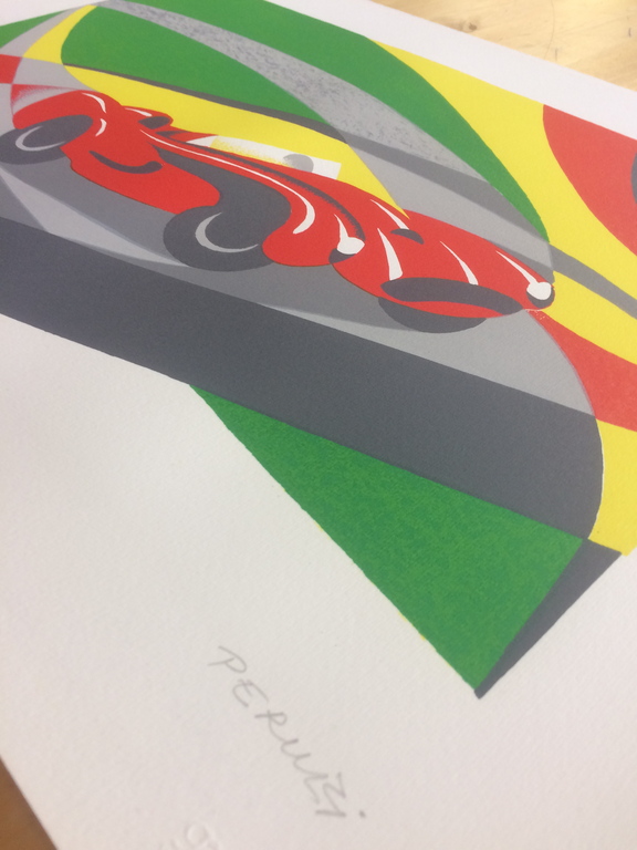 Osvaldo Perruzzi - Formula uno - lithografie kopen? Bied vanaf 30!
