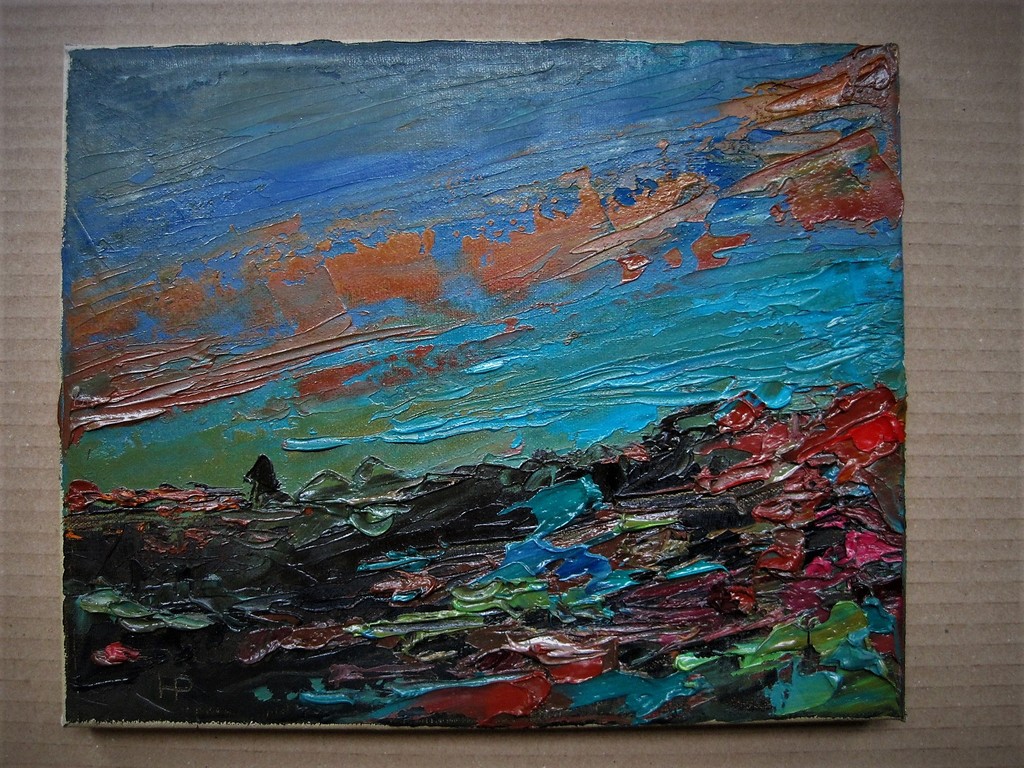 Interessant gesigneerd abstract expressionisme Olieverf op doek ca. 1960 kopen? Bied vanaf 1!