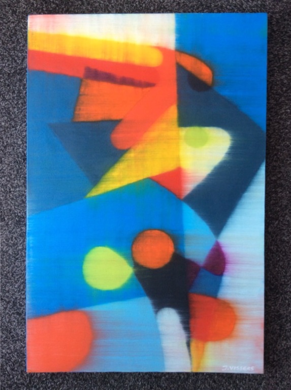 Jack Vissers: olieverf schilderij, 2009 - In Licht Gevormd - gesigneerd. verkocht voor € 45!