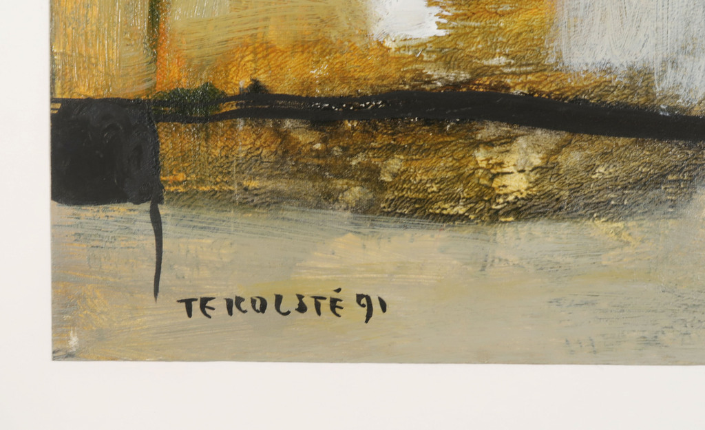 Kees te Kolste: Acryl op papier, Zonder titel V kopen? Bied vanaf 35!