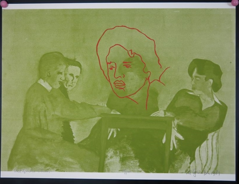 Ad Gerritsen: Zeefdruk, Artificiele Chaos (groen)  kopen? Bied vanaf 1!