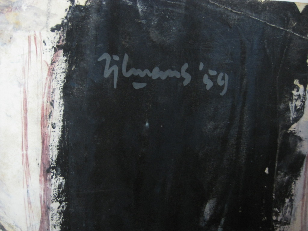 'Grote Expressionistische gemengde techniek 1959 "Naakte man liggend" gesigneerd kopen? Bied vanaf 1!