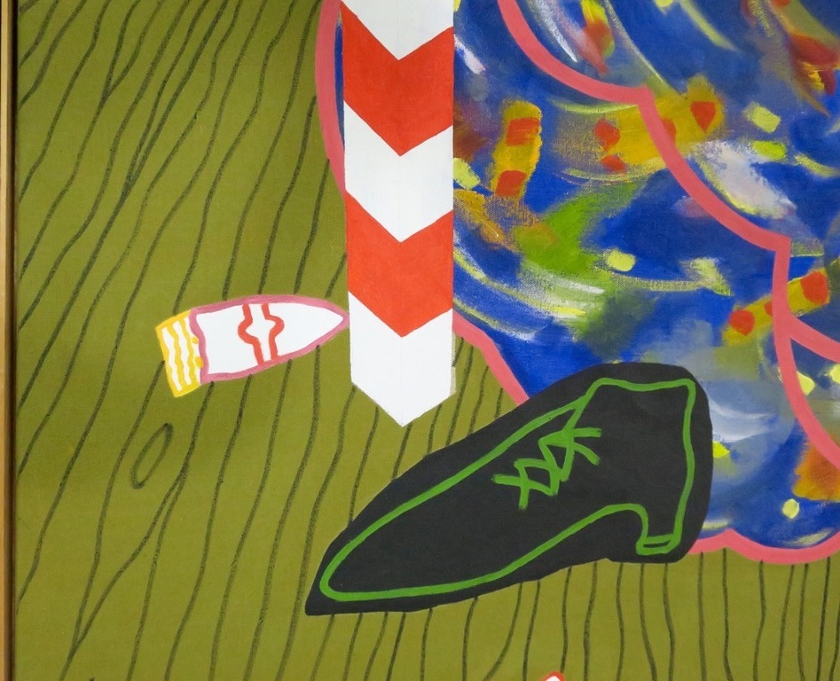 Peter Fengler: Acryl op doek, Nerveux - Ingelijst (Zeer groot: 2m x 2m) kopen? Bied vanaf 1!