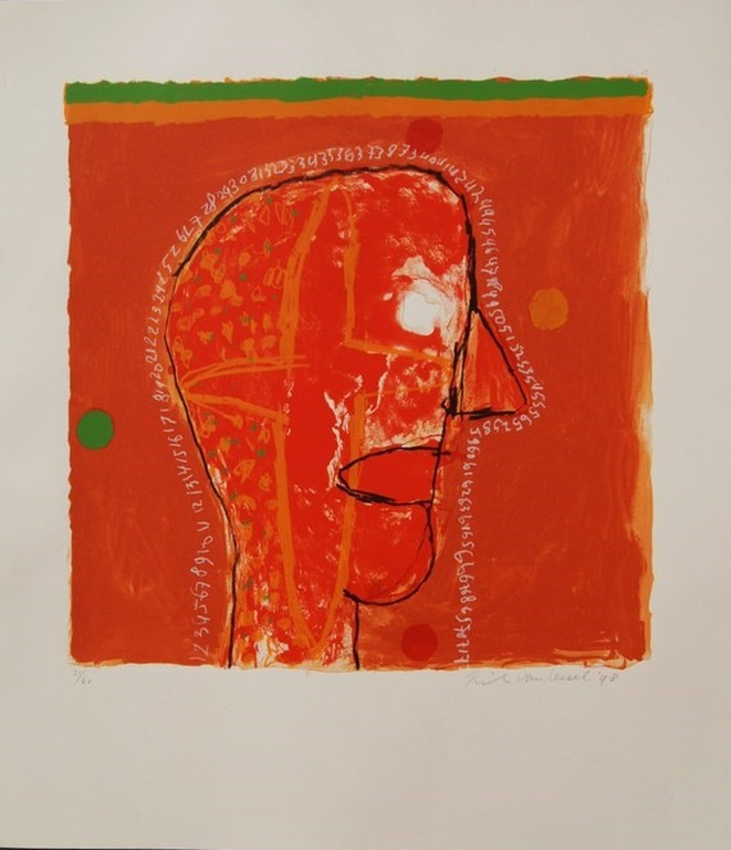 Rik van Iersel gesigneerde zeefdruk uit 1998. verkocht voor € 140!