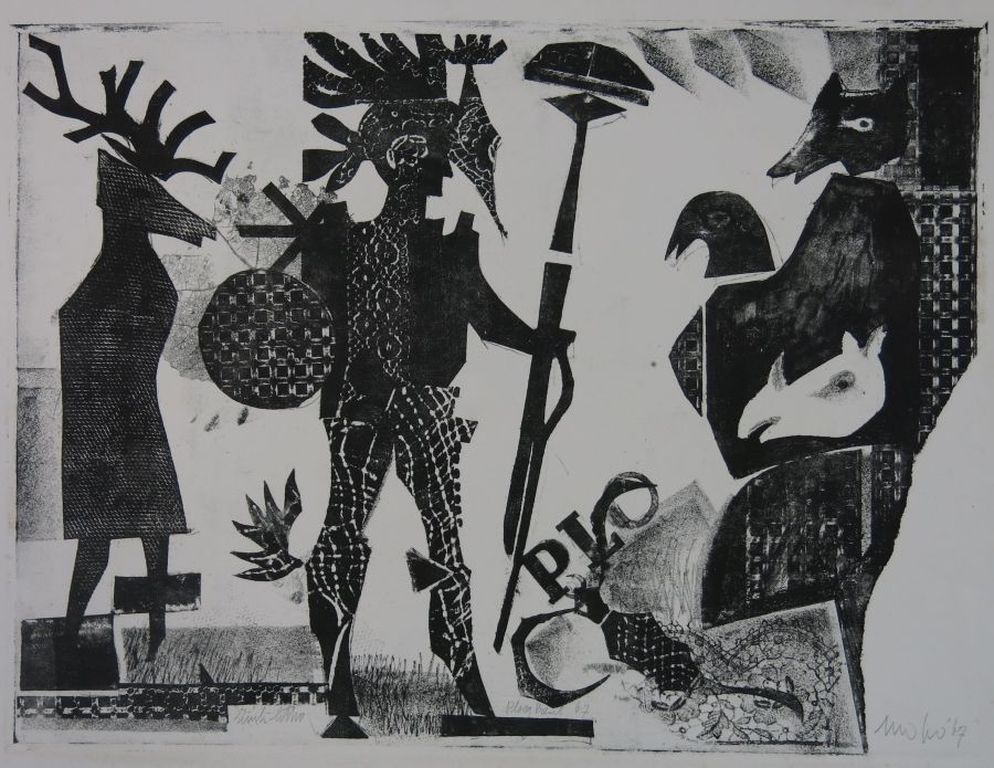 Onbekend gesigneerd: Zink-litho, Ploeg Prent kopen? Bied vanaf 1!