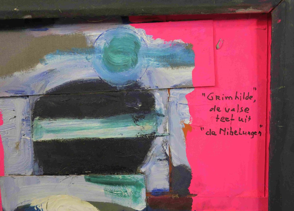 Meertje Kaal: Acryl en Collage, Grimhilde de valse teef uit de... - Ingelijst kopen? Bied vanaf 1!