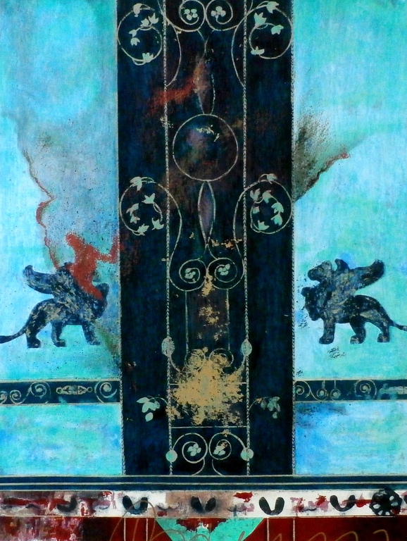 Gerti Bierenbroodspot - zeefdruk: The lion gate kopen? Bied vanaf 100!