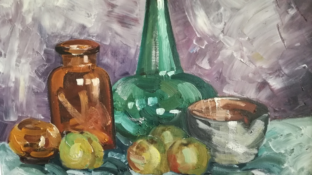 Onbekend kunstenaar, Olieverf op doek, Stilleven kopen? Bied vanaf 1!