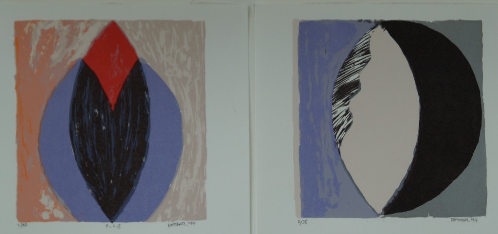 Baskar Handé - twee gesigneerde zeefdrukken - 1994 kopen? Bied vanaf 1!