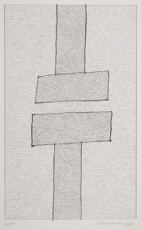 Jan Schoonhoven: Zeefdruk, Vorm verkocht voor € 350!