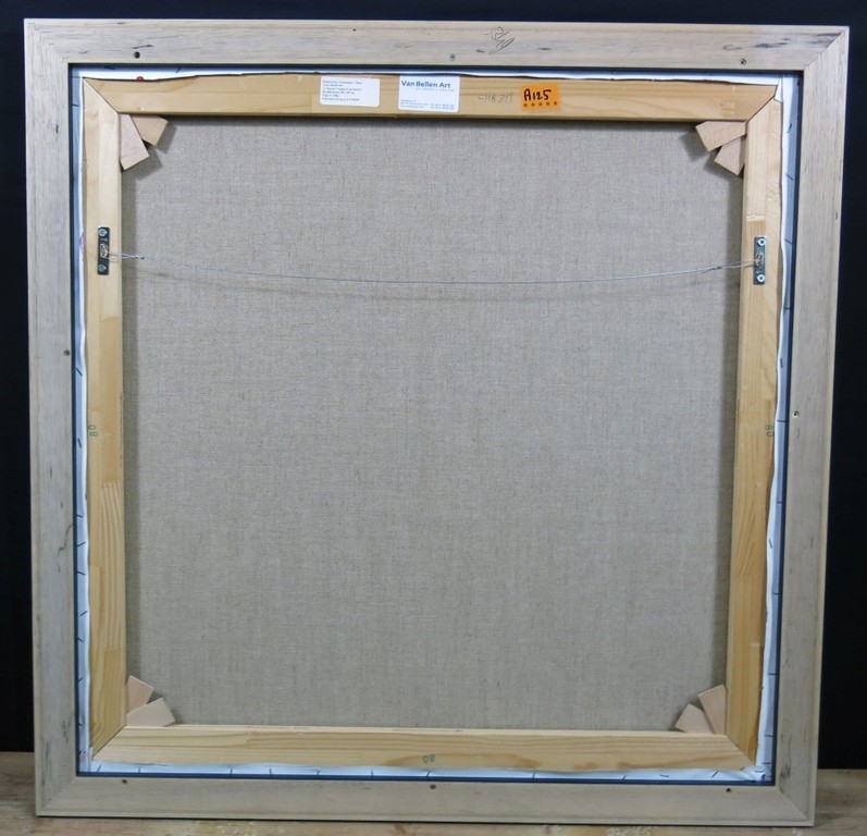 Dominique Chan: Acryl en collage op doek, Z.T. - Ingelijst (groot) kopen? Bied vanaf 250!