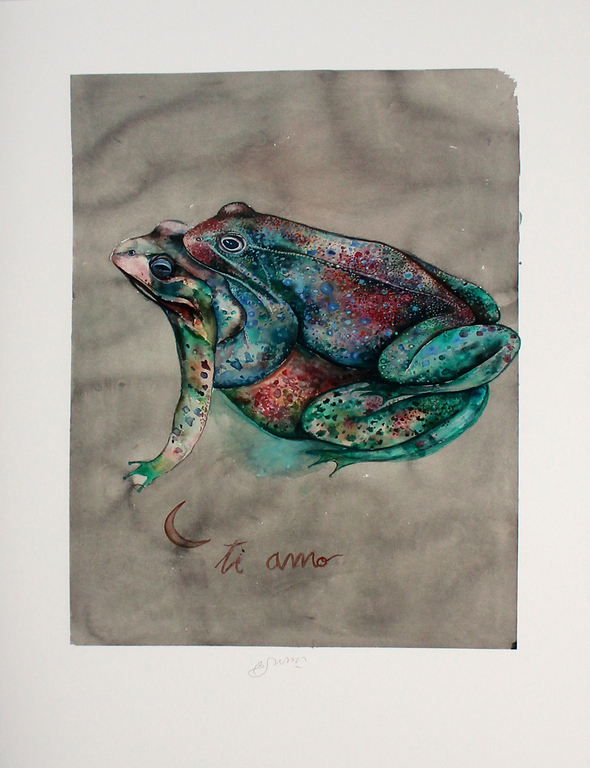 Bruno Bruni -Ti Amo- Prachtige en kleurrijke Pigmentdruk. Gesigneerd. 2017. kopen? Bied vanaf 79!