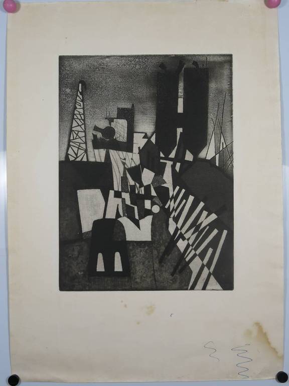 Harry van Kruiningen: Ets en aquatint, Stadsgezicht kopen? Bied vanaf 1!