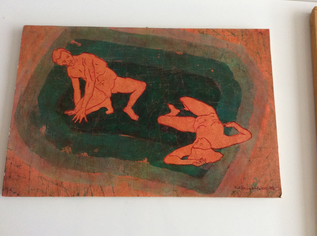 Fvd Boogard beschilderde schilderijen naakte man en vrouw kopen? Bied vanaf 1!