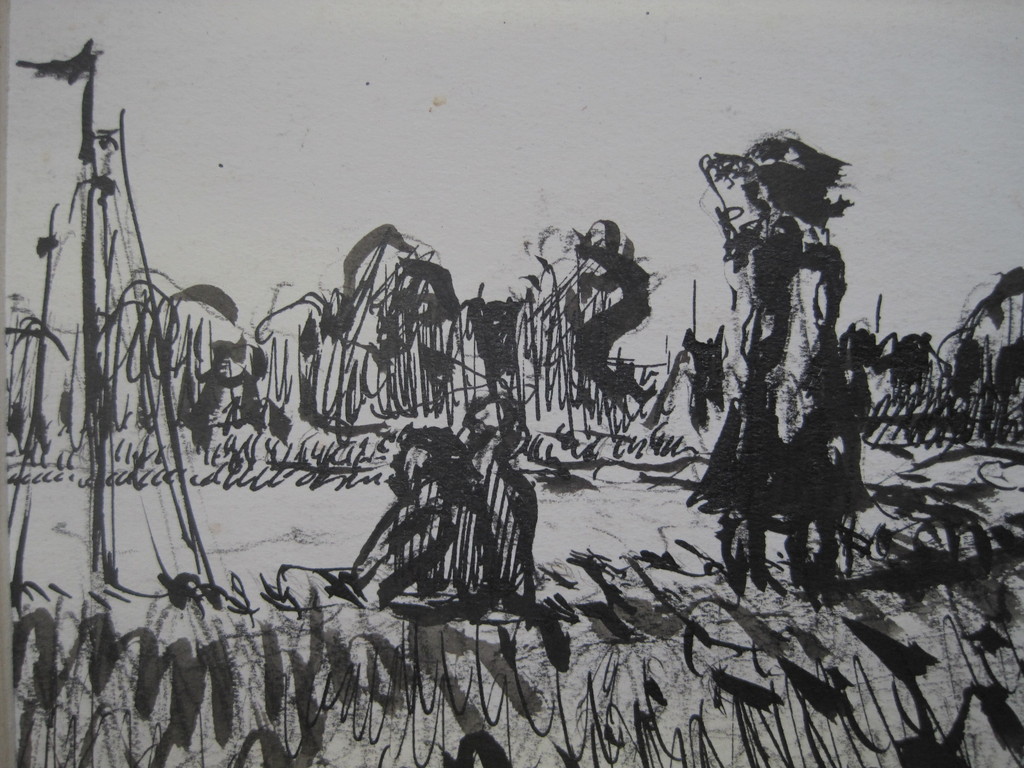 AcheterJan Groenestein * op de dijk bij Sloterdijk * oostind.inkt tekening omstreeks 19? Enchérissez de 1!
